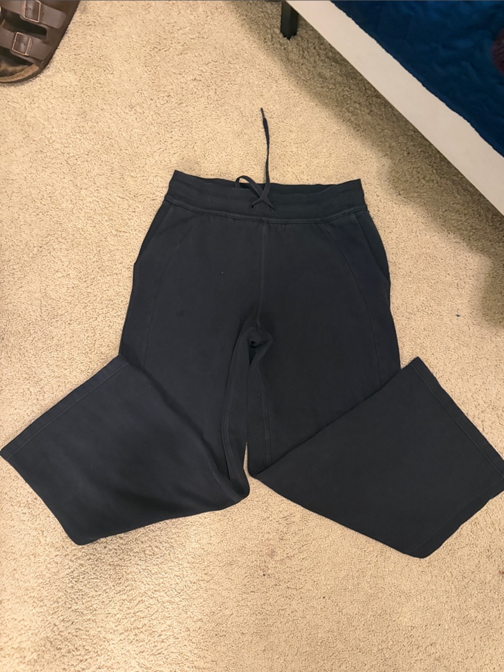 Kids Black Drawstring Jogger Sweatpants